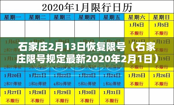 石家庄2月13日恢复限号(石家庄限号规定最新2020年2月1日) 石家庄2月13日恢复限号(石家庄限号规定最新2020年2月1日)