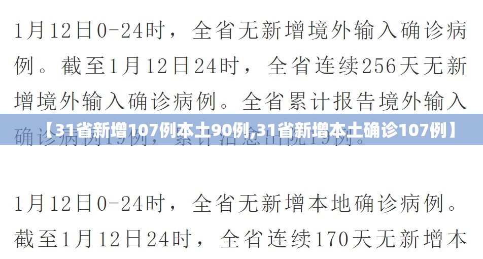 【31省新增107例本土90例,31省新增本土确诊107例】