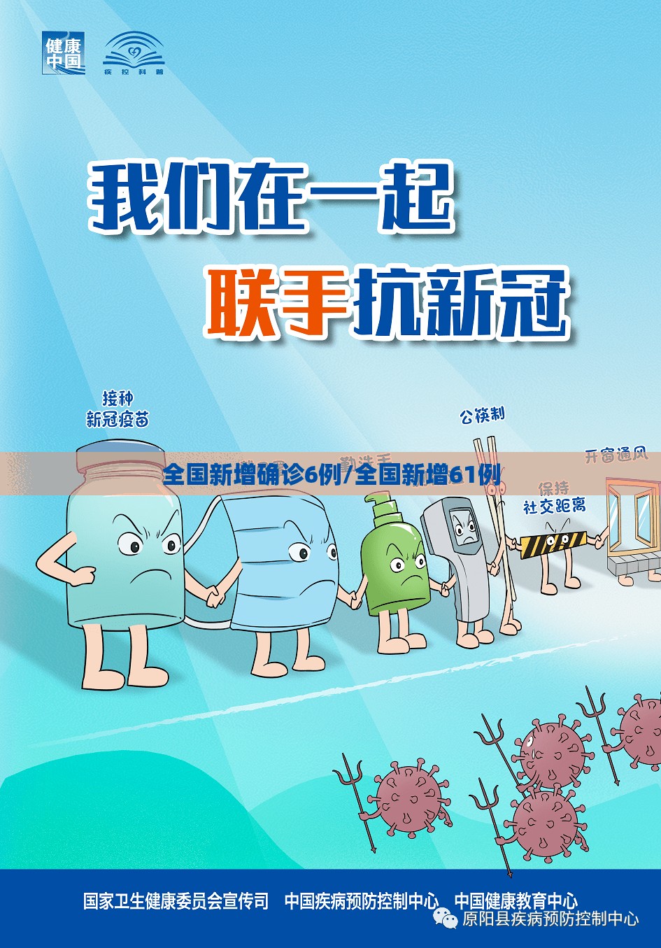 全国新增确诊6例/全国新增61例