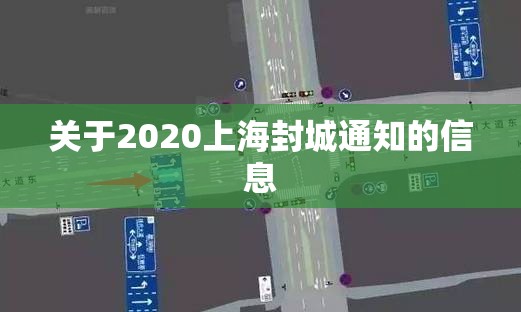 关于2020上海封城通知的信息 关于2020上海封城通知的信息