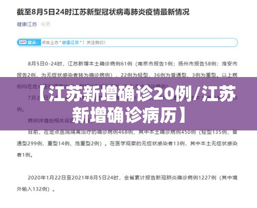 【江苏新增确诊20例/江苏新增确诊病历】 【江苏新增确诊20例/江苏新增确诊病历】