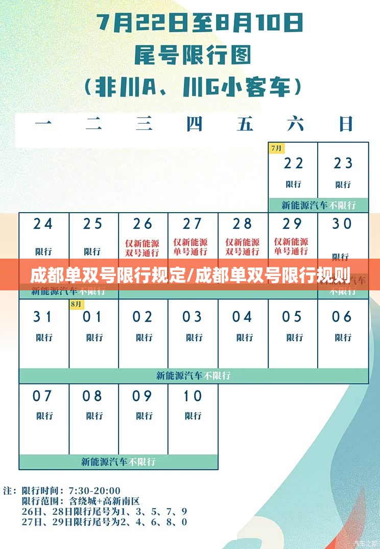 成都单双号限行规定/成都单双号限行规则