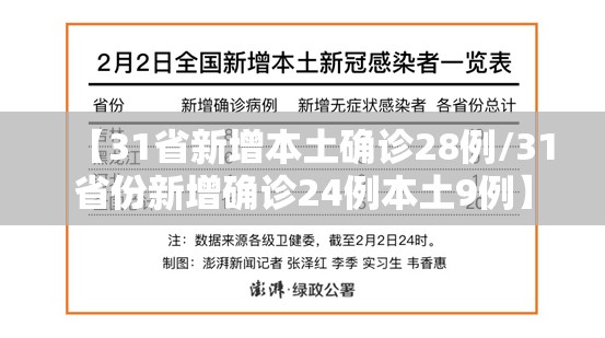 【31省新增本土确诊28例/31省份新增确诊24例本土9例】