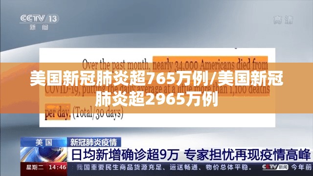 美国新冠肺炎超765万例/美国新冠肺炎超2965万例
