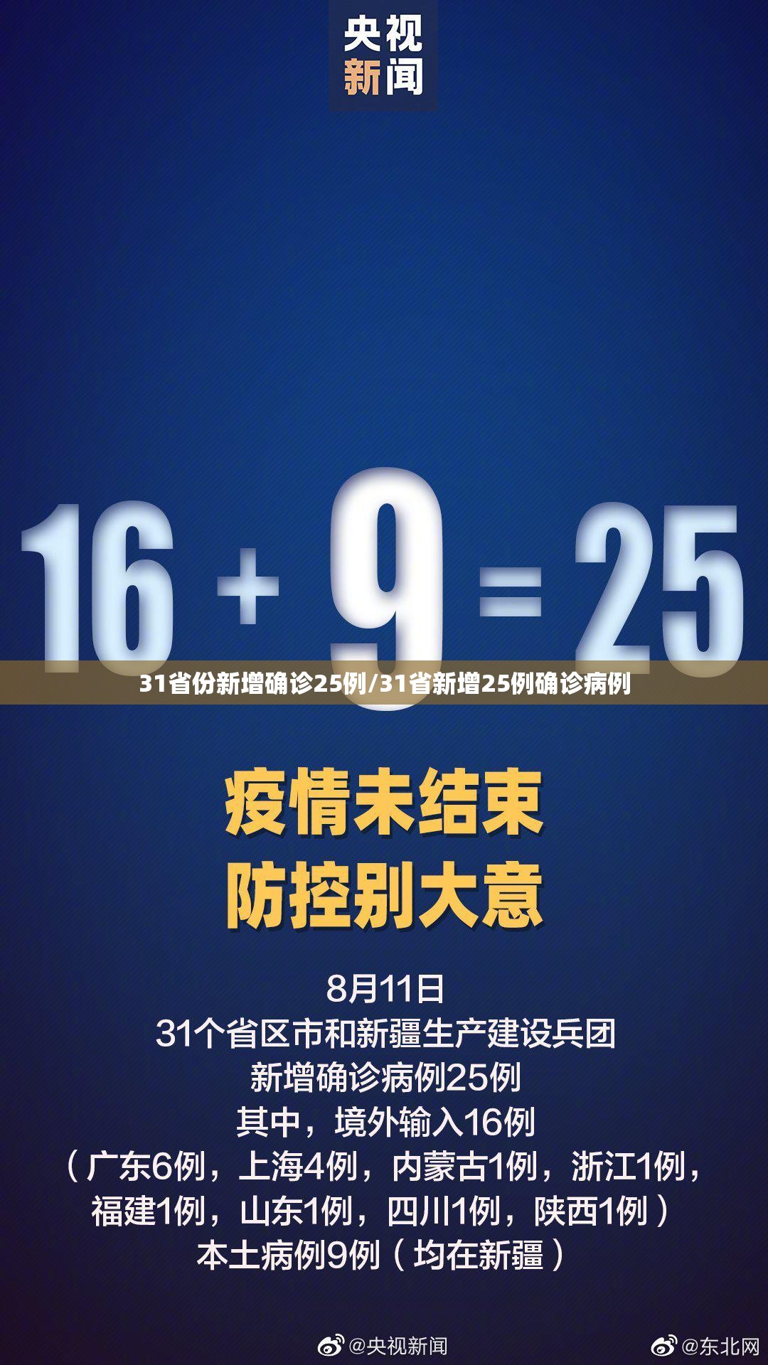 31省份新增确诊25例/31省新增25例确诊病例 31省份新增确诊25例/31省新增25例确诊病例