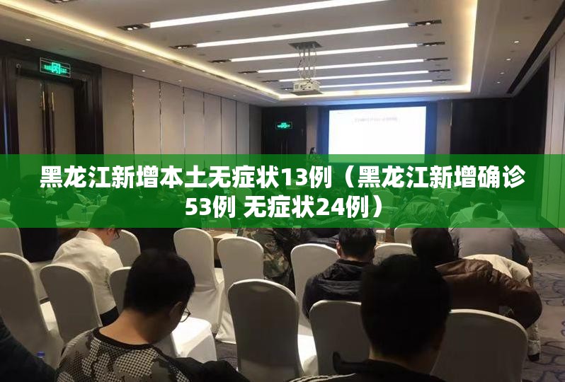黑龙江新增本土无症状13例(黑龙江新增确诊53例 无症状24例) 黑龙江新增本土无症状13例(黑龙江新增确诊53例 无症状24例)