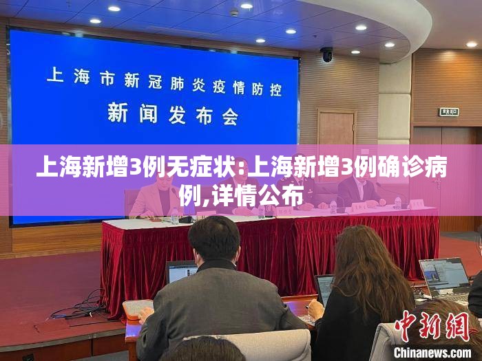 上海新增3例无症状:上海新增3例确诊病例,详情公布 上海新增3例无症状:上海新增3例确诊病例,详情公布