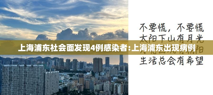 上海浦东社会面发现4例感染者:上海浦东出现病例 上海浦东社会面发现4例感染者:上海浦东出现病例