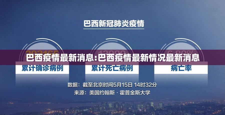 巴西疫情最新消息:巴西疫情最新情况最新消息