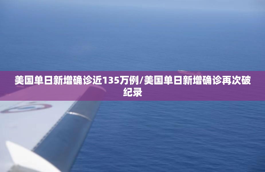 美国单日新增确诊近135万例/美国单日新增确诊再次破纪录