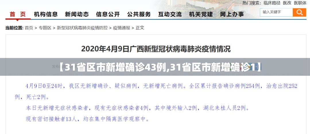 【31省区市新增确诊43例,31省区市新增确诊1】 【31省区市新增确诊43例,31省区市新增确诊1】