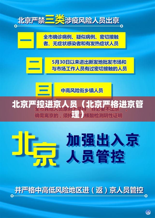 北京严控进京人员(北京严格进京管理) 北京严控进京人员(北京严格进京管理)