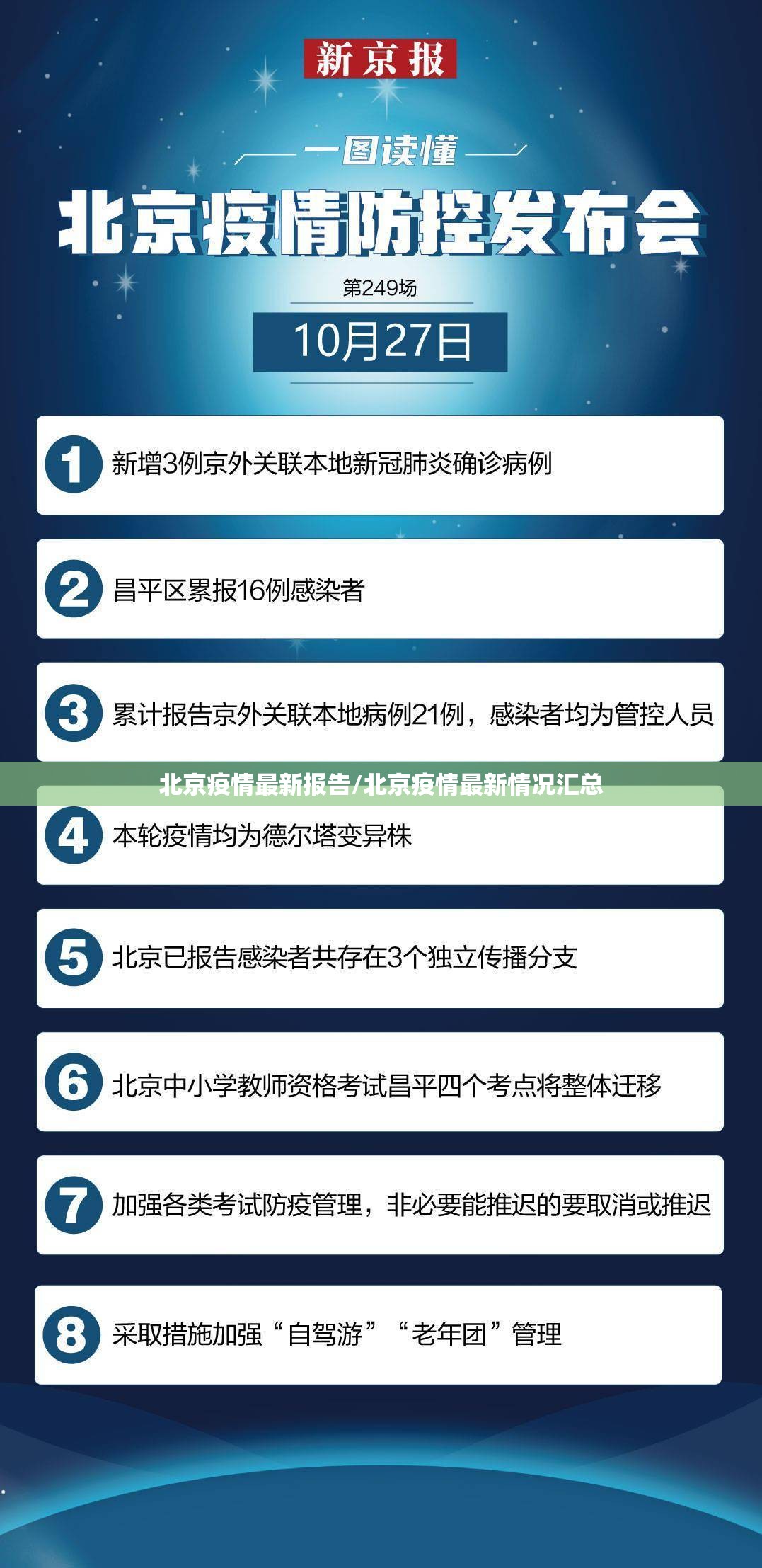 北京疫情最新报告/北京疫情最新情况汇总
