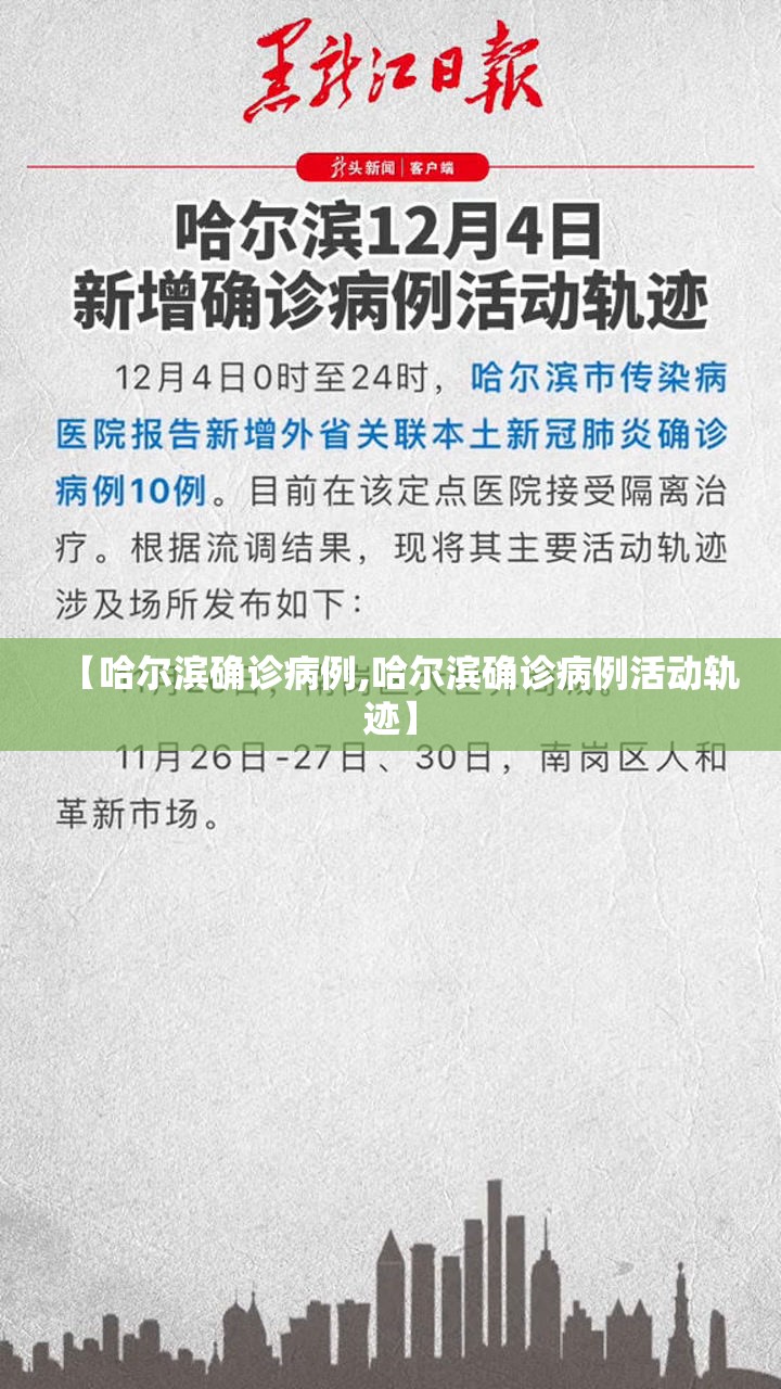 【哈尔滨确诊病例,哈尔滨确诊病例活动轨迹】
