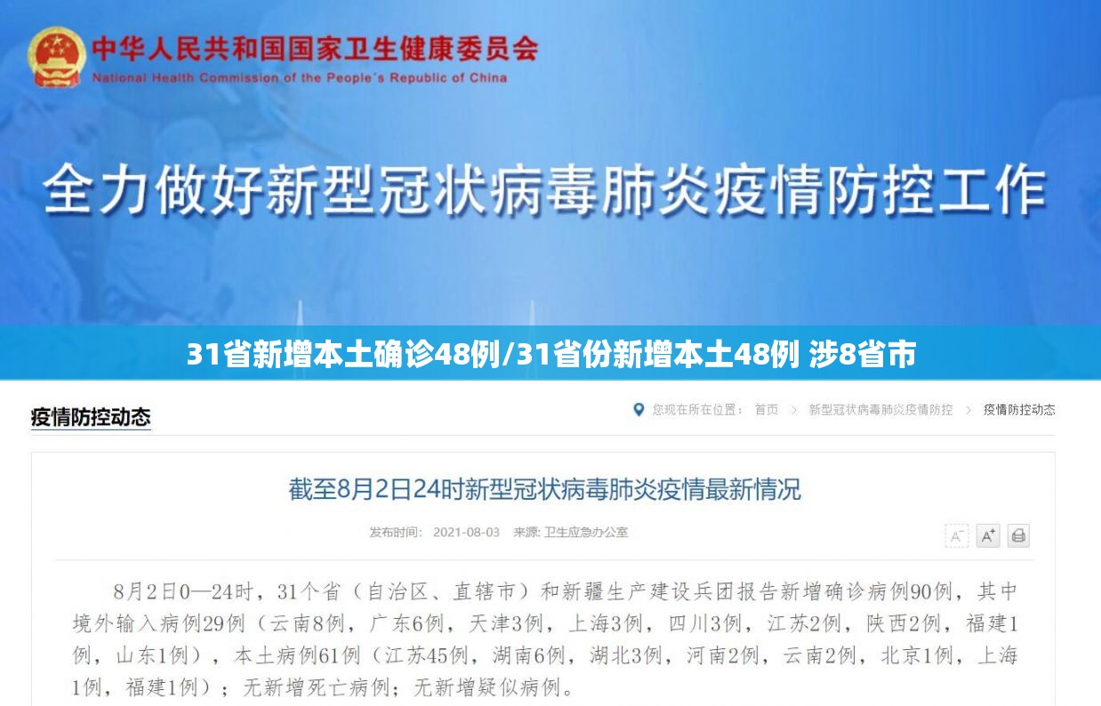 31省新增本土确诊48例/31省份新增本土48例 涉8省市