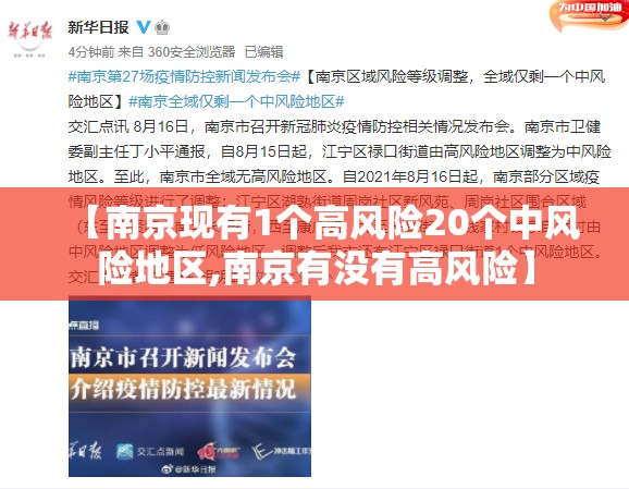 【南京现有1个高风险20个中风险地区,南京有没有高风险】