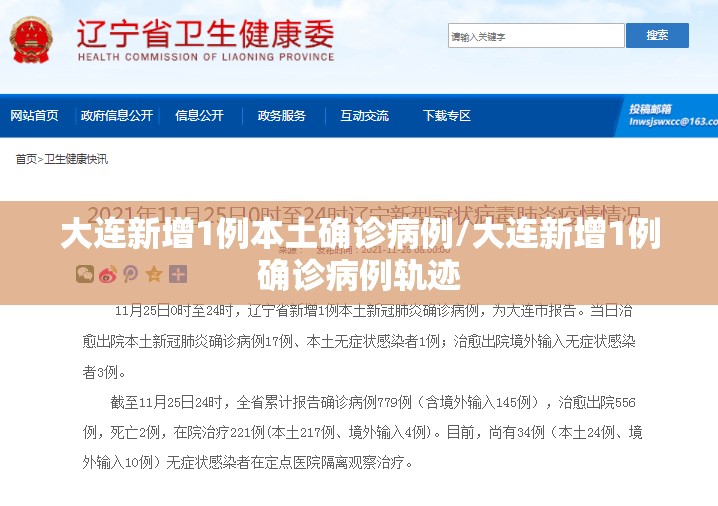 大连新增1例本土确诊病例/大连新增1例确诊病例轨迹 大连新增1例本土确诊病例/大连新增1例确诊病例轨迹