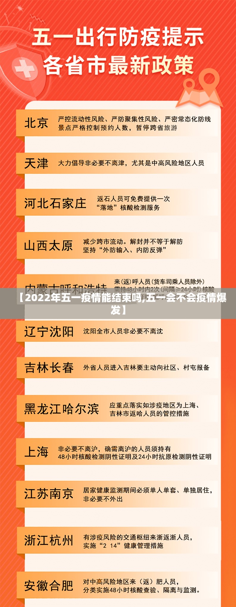 【2022年五一疫情能结束吗,五一会不会疫情爆发】 【2022年五一疫情能结束吗,五一会不会疫情爆发】