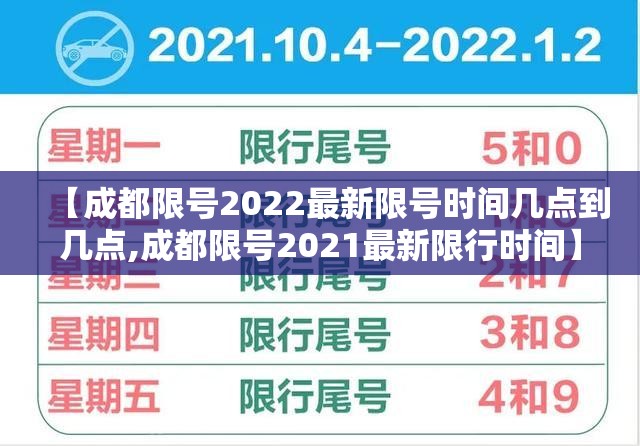 【成都限号2022最新限号时间几点到几点,成都限号2021最新限行时间】 【成都限号2022最新限号时间几点到几点,成都限号2021最新限行时间】