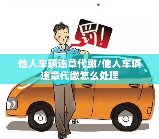 他人车辆违章代缴/他人车辆违章代缴怎么处理 他人车辆违章代缴/他人车辆违章代缴怎么处理