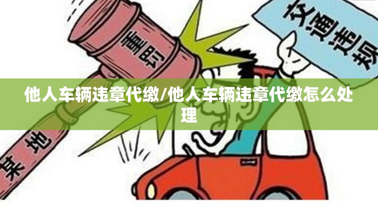 他人车辆违章代缴/他人车辆违章代缴怎么处理 他人车辆违章代缴/他人车辆违章代缴怎么处理