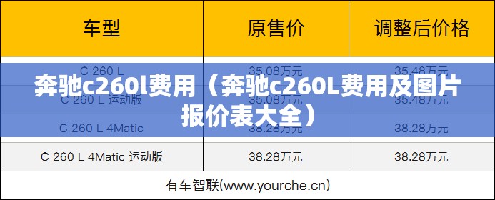 奔驰c260l费用(奔驰c260L费用及图片报价表大全) 奔驰c260l费用(奔驰c260L费用及图片报价表大全)