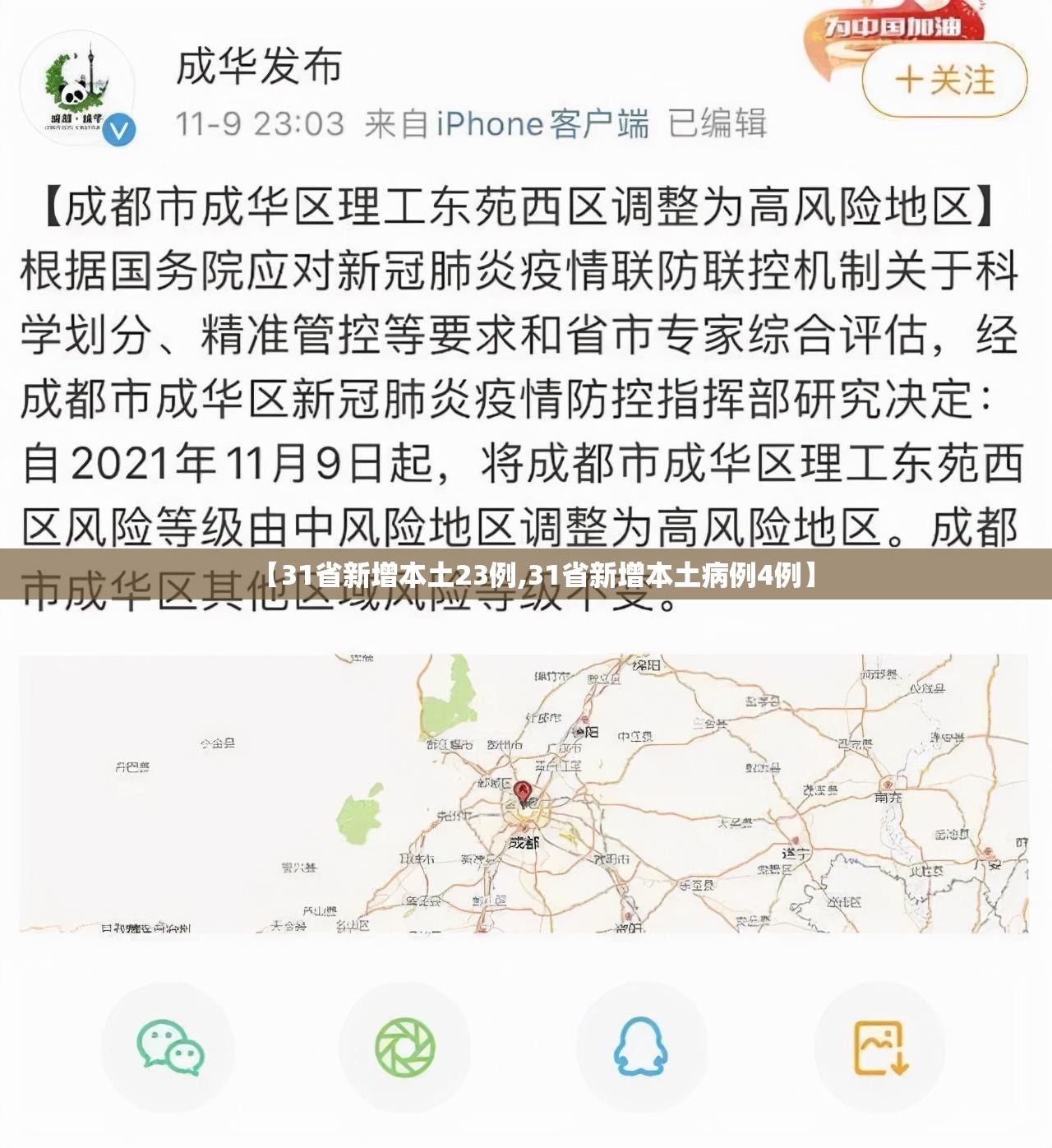 【31省新增本土23例,31省新增本土病例4例】 【31省新增本土23例,31省新增本土病例4例】