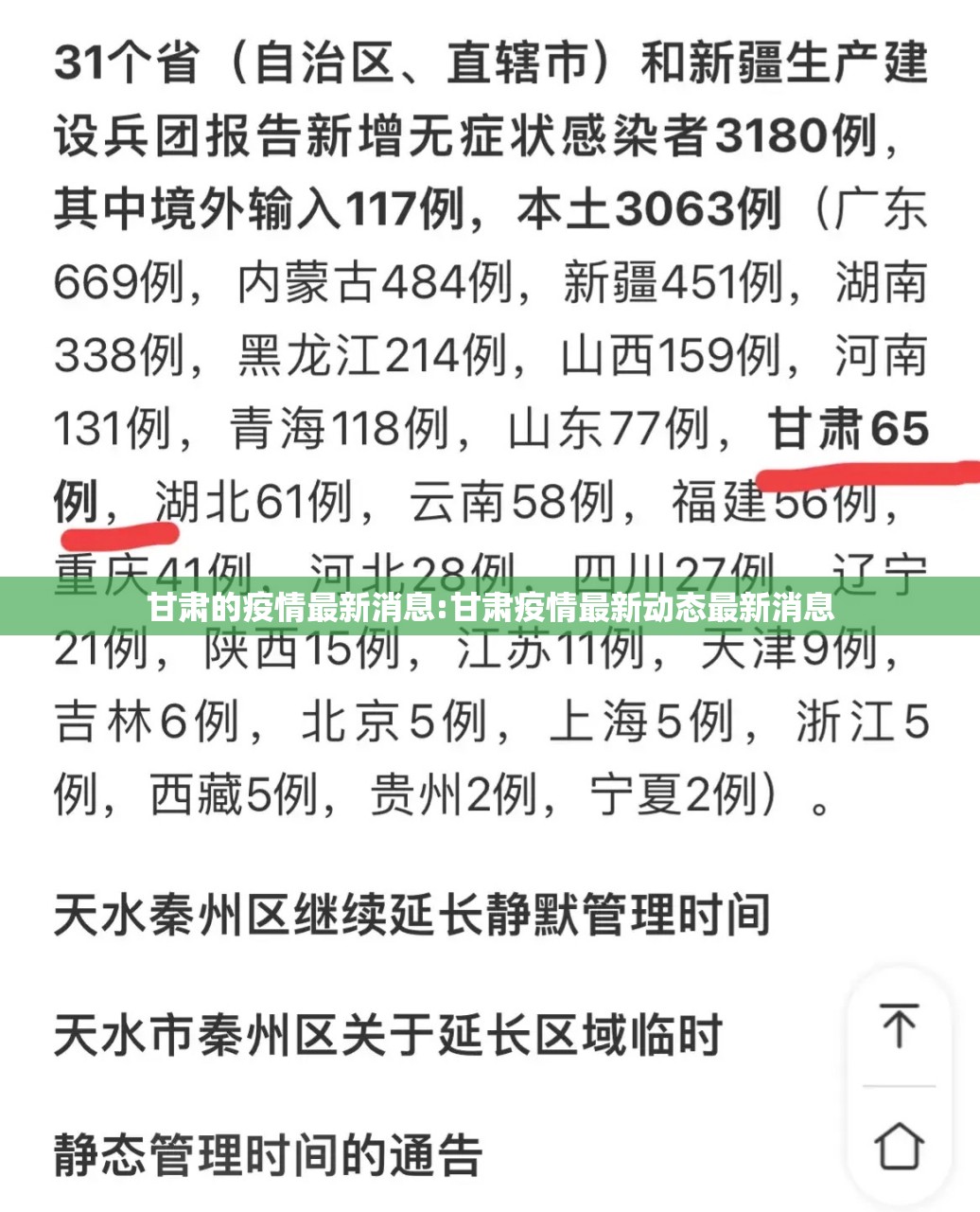 甘肃的疫情最新消息:甘肃疫情最新动态最新消息 甘肃的疫情最新消息:甘肃疫情最新动态最新消息