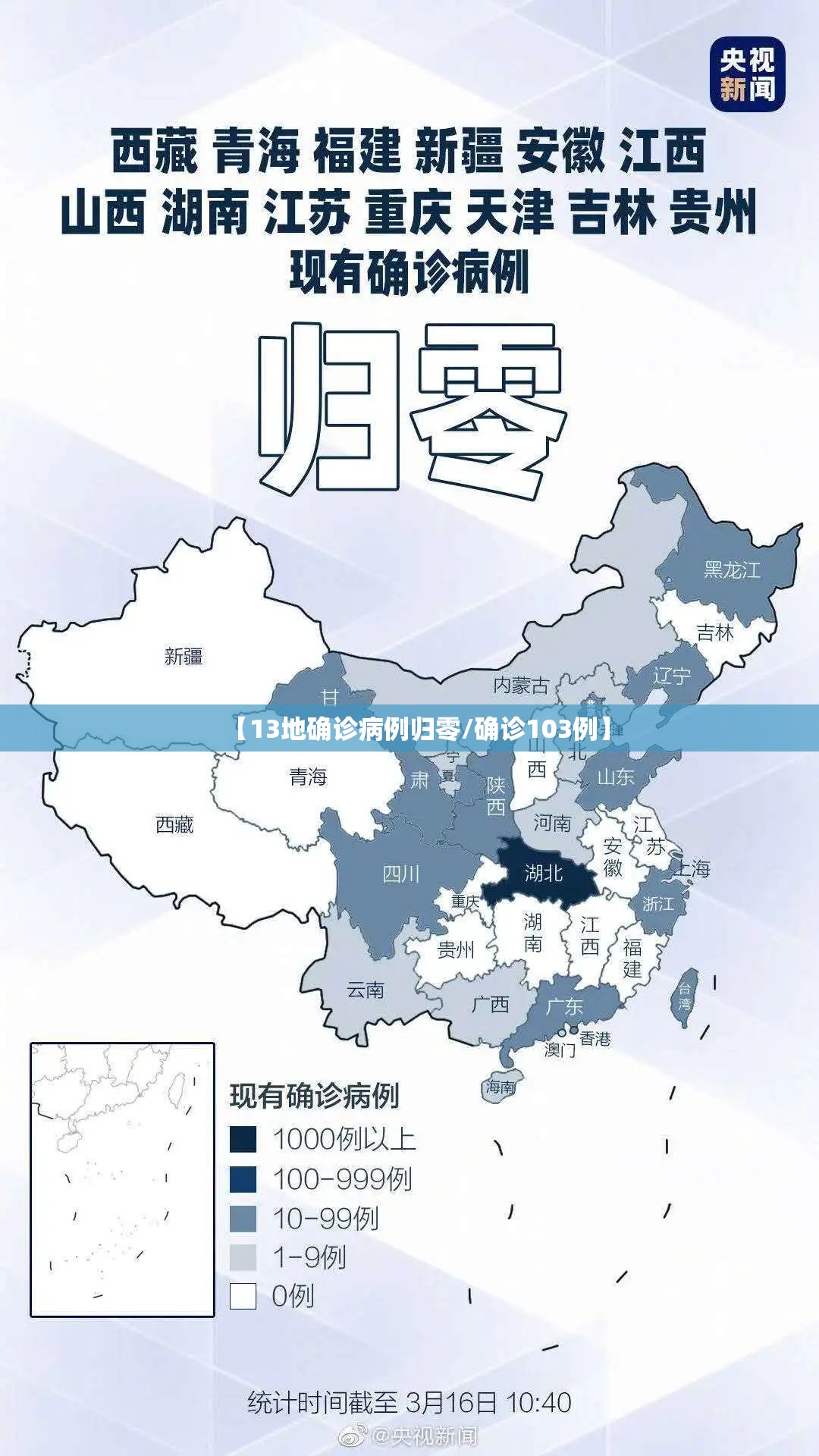 【13地确诊病例归零/确诊103例】 【13地确诊病例归零/确诊103例】