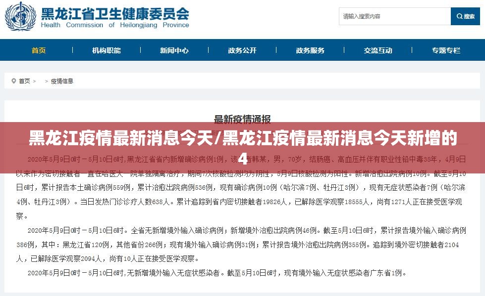 黑龙江疫情最新消息今天/黑龙江疫情最新消息今天新增的4