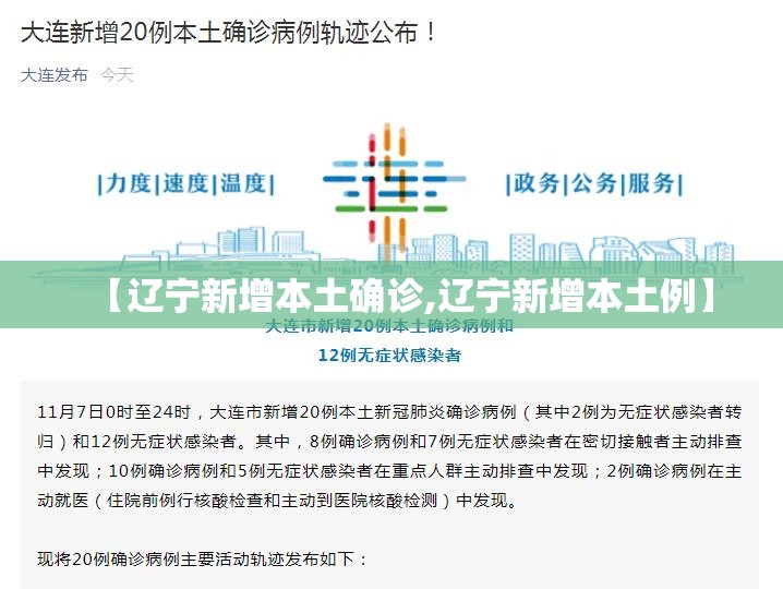 【辽宁新增本土确诊,辽宁新增本土例】