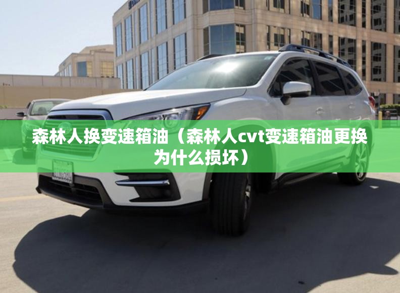森林人换变速箱油(森林人cvt变速箱油更换为什么损坏) 森林人换变速箱油(森林人cvt变速箱油更换为什么损坏)