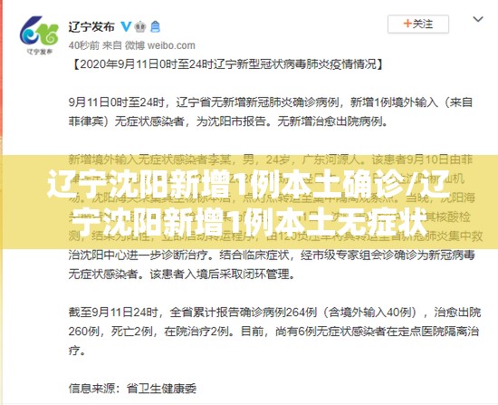 辽宁沈阳新增1例本土确诊/辽宁沈阳新增1例本土无症状 辽宁沈阳新增1例本土确诊/辽宁沈阳新增1例本土无症状