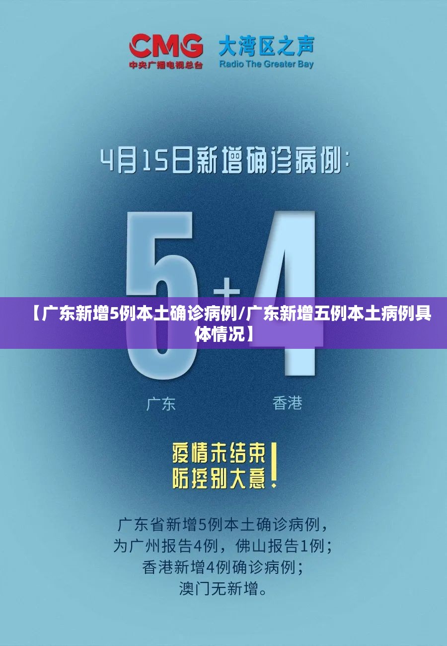 【广东新增5例本土确诊病例/广东新增五例本土病例具体情况】 【广东新增5例本土确诊病例/广东新增五例本土病例具体情况】