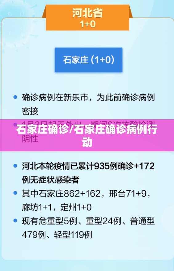 石家庄确诊/石家庄确诊病例行动 石家庄确诊/石家庄确诊病例行动