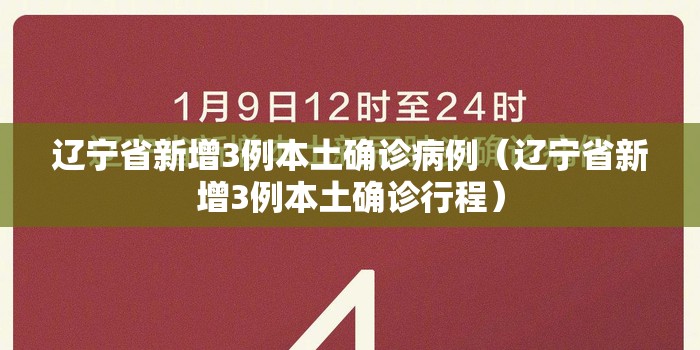 辽宁省新增3例本土确诊病例（辽宁省新增3例本土确诊行程）