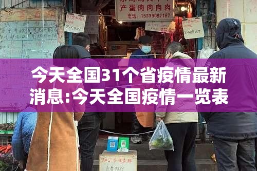 今天全国31个省疫情最新消息:今天全国疫情一览表