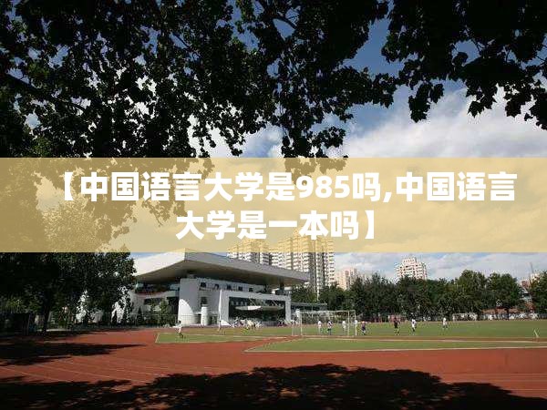 【中国语言大学是985吗,中国语言大学是一本吗】