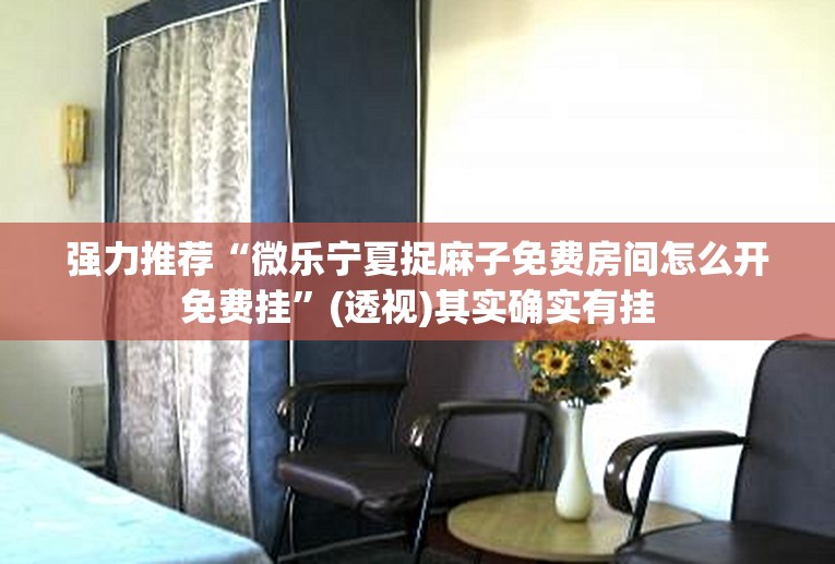 强力推荐“微乐宁夏捉麻子免费房间怎么开免费挂”(透视)其实确实有挂
