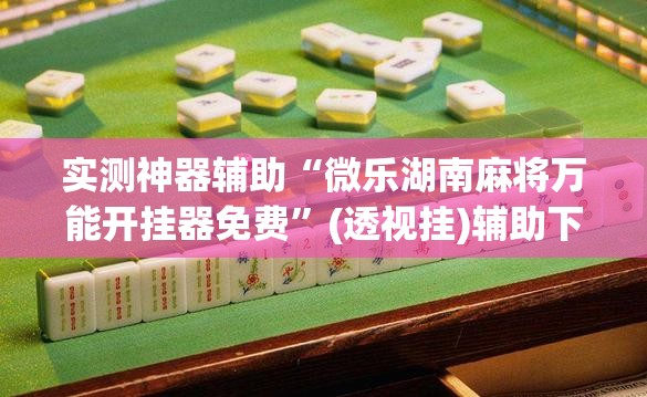 实测神器辅助“微乐湖南麻将万能开挂器免费”(透视挂)辅助下载教程