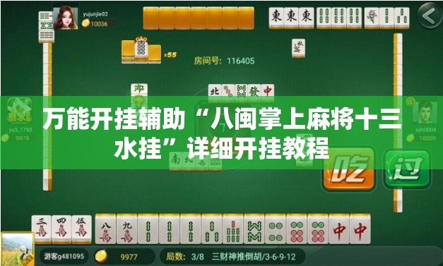 万能开挂辅助“八闽掌上麻将十三水挂	”详细开挂教程
