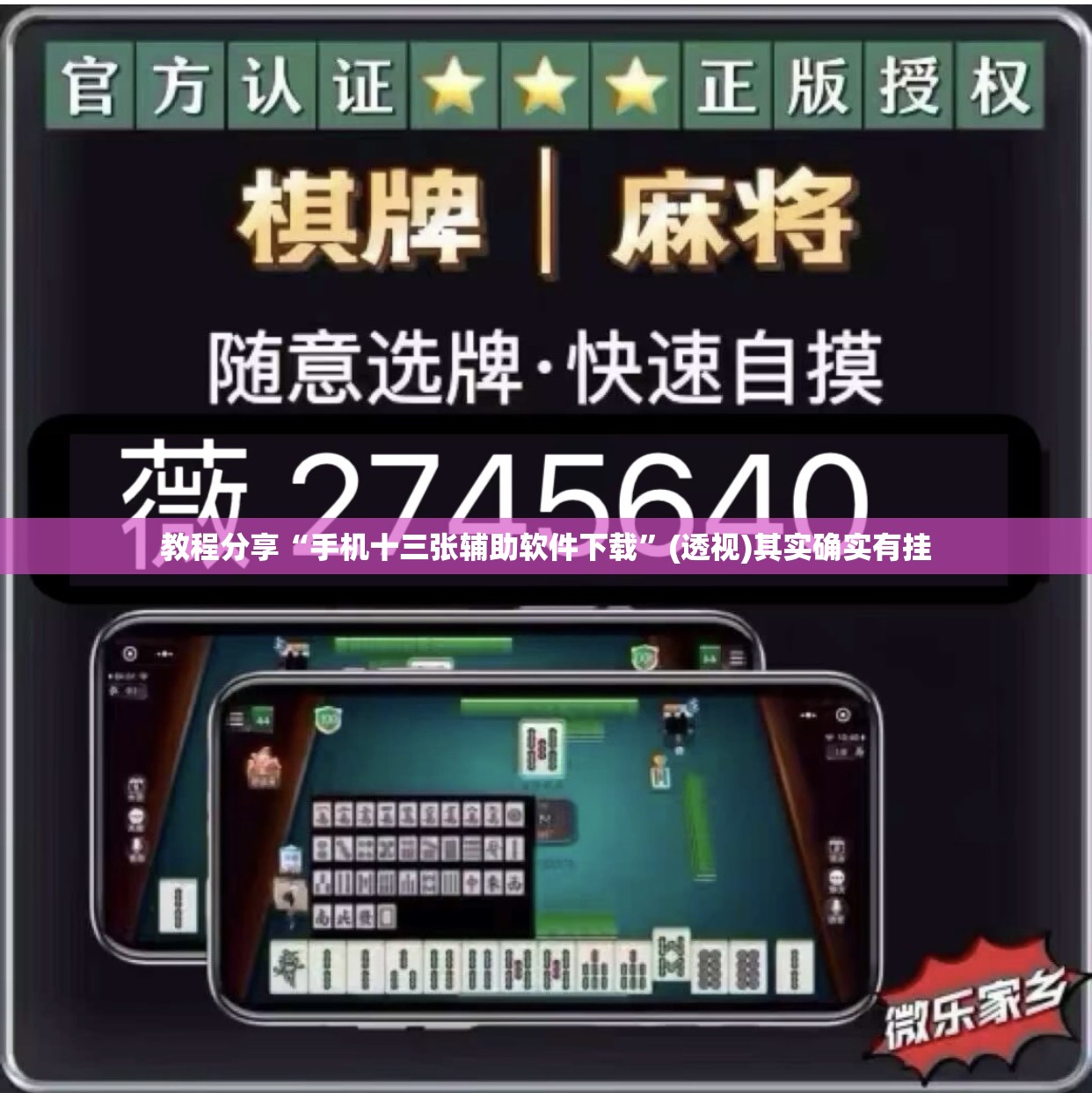 教程分享“手机十三张辅助软件下载”(透视)其实确实有挂