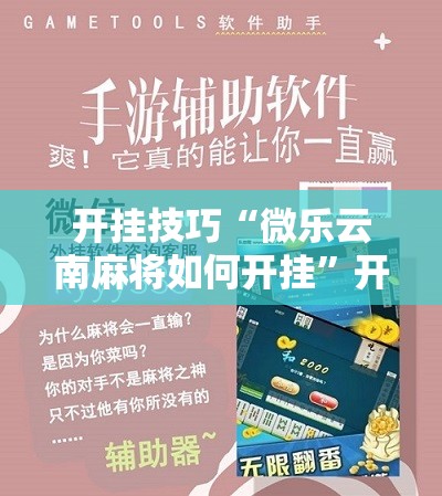 开挂技巧“微乐云南麻将如何开挂”开挂辅助脚本+详细开挂安装教程