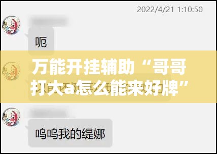 万能开挂辅助“哥哥打大a怎么能来好牌”细辅助教程分享
