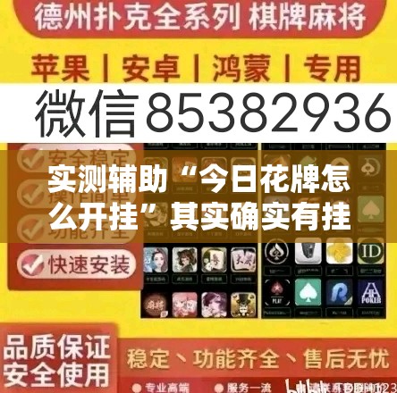 实测辅助“今日花牌怎么开挂”其实确实有挂