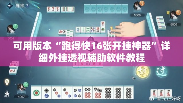 可用版本“跑得快16张开挂神器	”详细外挂透视辅助软件教程