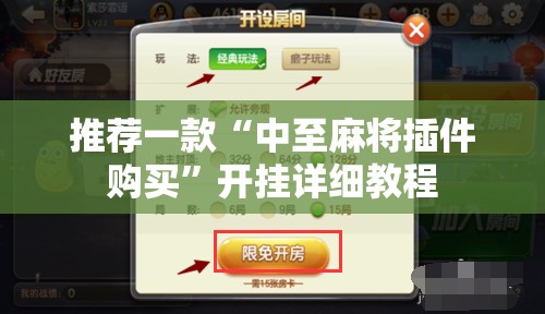 推荐一款“中至麻将插件购买”开挂详细教程