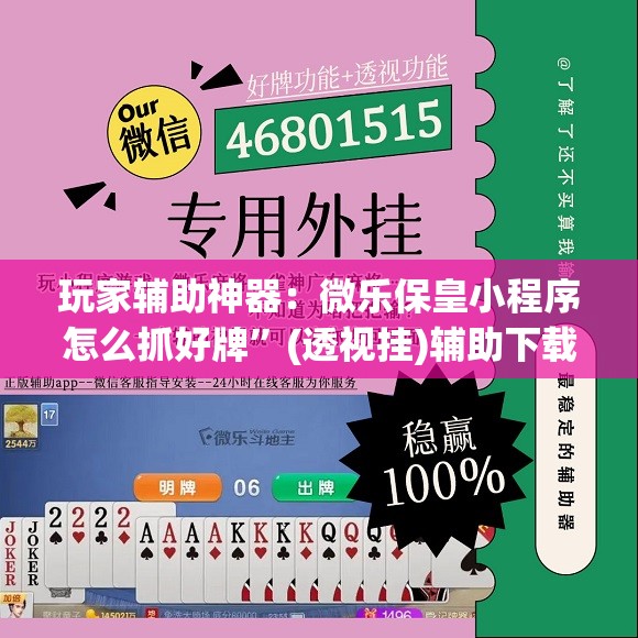 玩家辅助神器：微乐保皇小程序怎么抓好牌”(透视挂)辅助下载教程