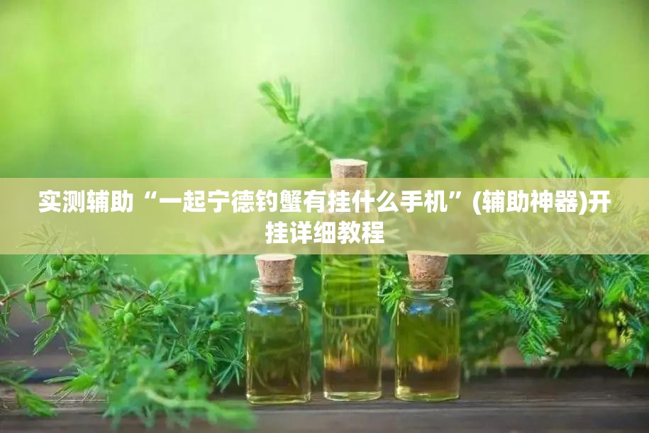 实测辅助“一起宁德钓蟹有挂什么手机”(辅助神器)开挂详细教程