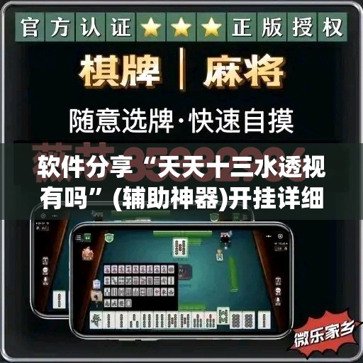 软件分享“天天十三水透视有吗	”(辅助神器)开挂详细教程